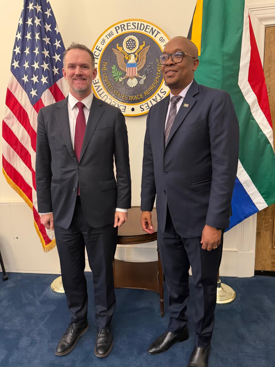 South Africa’s Trade Minister, Parks Tau, met with the U.S. Trade Representative in Washington