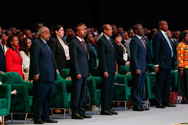 African leaders at African climate summit 2
